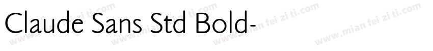 Claude Sans Std Bold字体转换